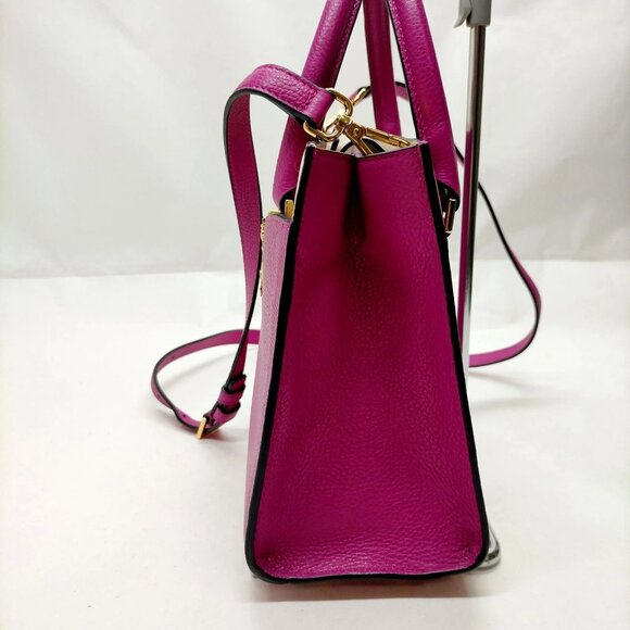 VERSACE Hand Bag Purple Leather mon-564-090825 - Picture 3 of 16